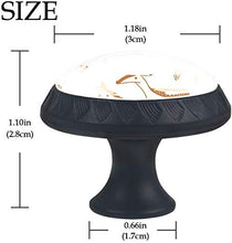 Brown Deer Pattern Animal Pomelli per Porta Set di 4 Pomelli per Mobili Manopole per Cassetti Cucina Armadio Vetro