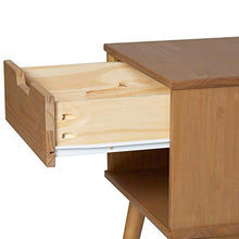 VS Venta-stock Comodino Bali con 2 cassetti, Realizzato in Pino Massiccio, Guide in Metallo, 40 x 40 x 52 cm