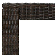 FAMIROSA Tavolo da Bar da Giardino Marrone 100x60,5x110,5 cm Polyrattan