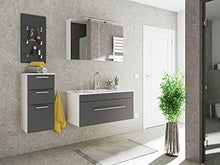 Set di mobili da bagno SANTINI 100 (4 pezzi) antracite satinato