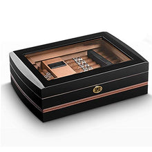 SMEJS Cigar Box Cigar Humidor for Circa, con igrometro e umidificatore in Legno Scatola di sigari