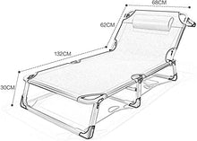 Zero Gravity - Poltrona reclinabile regolabile e pieghevole, reclinabile, per campeggio, prendisole, spiaggia, chaise longue (colore: sedia+cuscino)