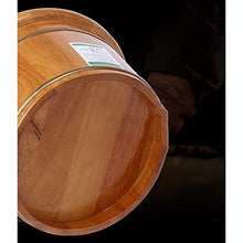 YLL Canna per pediluvio Oak Foot Tub, 26 Cm di Altezza, Piede Vasca E Pediluvio con Coperchio for Durevolezza