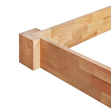BIGTO - Struttura per letto in legno di rovere massiccio, per camera da letto, 120 x 200 cm