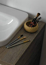 Set Mobile Lavabo Specchio LED Arredo Bagno Moderno Dallas90 CERAMICHEMIRANDA-Bronzo