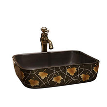 Lavabo Rettangolare da Bagno Retro Creative Jingdezhen Ceramic Hotel Lavabo Antiscivolo Lavandini Bagno
