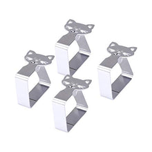 ZONGMIC - Set di 8 mollette per tovaglia in acciaio inox, per feste o pic-nic (Cat-8 pezzi)