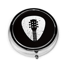 Rock Pick - Contenitore rotondo per pillole a 3 scomparti, in metallo, per medicina e vitamine, per viaggi all'aperto