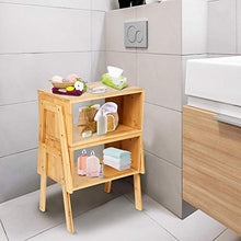 Comodino In Bambù Comodino 2 Pezzi, Comodino Impilabile, Armadio Da Comodino Nordico, Per Soggiorno Camera Da Letto - 40x29x42cm