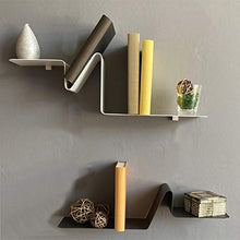 Irodisseny Libreria galleggiante dal design moderno. Mensola da parete in alluminio per soggiorno, camera da letto, cucina, bagno, terrazza. Qualità e design. Resistente e pratico.