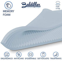 Baldiflex Emporio Correttore Materasso Una Piazza e Mezza Topper Memory Fresh Wave H6 con Fodera Maxicool 120x190 cm