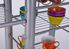 Inter Link Set Bar Tavolo e Sgabelli MDF, Bianco Lucido e Metallo ALU Grigio