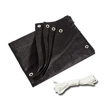 WXQIANG Panno Nero Outdoor Patio cromatica con Gommini di Protezione, Resistente ai Raggi UV Resistente Parasole Netto Serra Barn Kennel Coperto, 1M / 2M / 3M / 4M Largo Protezione Solare, Isolamento