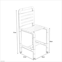 MGMDIAN Con Schienale, Antibatterico di Sicurezza, Sedia da Bagno, Sgabello da Bagno, Sedia da Bagno, Sgabello da Bagno Senza Barriere Accessori da Bagno (Color : White)