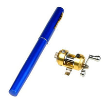 SaySure - Mini Pocket Aluminum Alloy Drum Wheel Pen,RoyalBlue