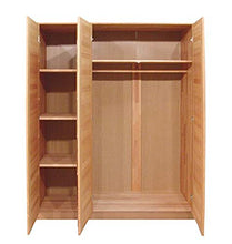 Möbel-Store24 - Armadio con ante in legno di faggio massiccio, parzialmente oliato, 3 ante