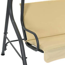 Tidyard Dondolo da Giardino, Dondolo 2 Posti 170x110x153 cm Bianco Crema
