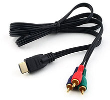 SaySure - 1Pcs HDMI To 3RCA 3-RCA Video Component Connection
