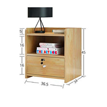 Comodino con cassetto Semplice Camera da Letto Moderna Semplice con armadietto con armadietto Serratura FANJIANI