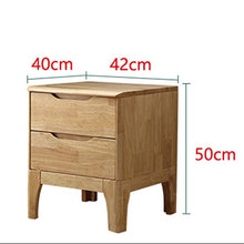 Xiaoli Comodini Comodino in Legno massello con comodini in Rovere Color Legno Camera da Letto Comodini Letto