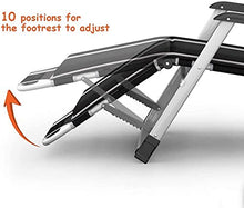 Zero Gravity Garden Sun Lounge Lounger Chair Patio reclinabile Sedia a Sdraio Pieghevole Pieghevole Testoline Letto Testoline reclinabile con Cuscino