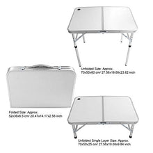 Tavolo Pieghevole Pieghevole - Tavolo Da Giardino Pieghevole Per Campeggio, Feste E Picnic - Piccola Scrivania Pieghevole - Leggero E Portatile - Robusto Mobile Da Esterno Con Telaio In Alluminio