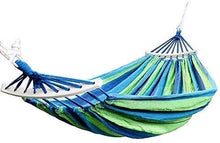 WMYATING Hammock Portable Hammock Outdoor Amaca Giardino Giardino Sport Casa Viaggi Camping Swing Canvas Stripe Hang Bed Hammock Leggero Portatile