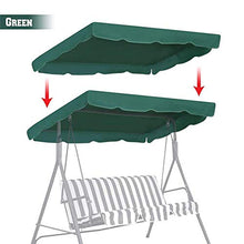 chinejaper - Tettuccio di ricambio universale per dondolo da giardino, 164 x 114 cm, impermeabile