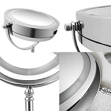 Specchio 7 Pollice a 360 ° Ruota a Doppio Lato cosmetico 10x LED LED a LED Trucco per Trucco