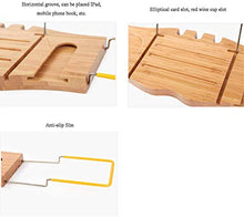 XYNB Vassoio per Vasca, Regolazione Retrattile in Acciaio Inossidabile 75-92 cm, posizionabile su Supporto per Tablet Libro Supporto per Cellulare e Bicchiere di Vino Integrato Altri Accessori Rack