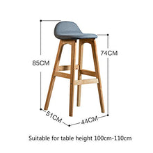 Sedie da bar per interni ed esterni, sedie da bar in stile moderno ed elegante, con telaio in legno robusto, bianco, pelle