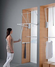 Servetto Appendiabito saliscendi Grigio per Armadio Originale cm 77-120