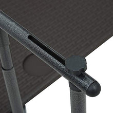 SKM Tavolo da Balcone Pensile Marrone 60x64x83,5cm Plastica Rattan
