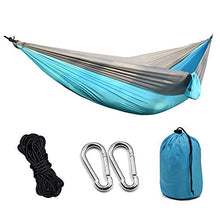 Amaca portatile da campeggio, amaca da giardino, amaca singola con cinghie per albero, amaca durevole per viaggi e campeggio