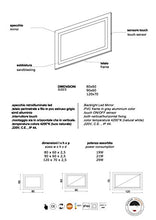 Kiamami Valentina SPECCHIO BAGNO A LED CM 120X70 SENSORE TOUCH REVERSIBILE