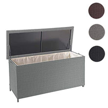 Mendler Baule Contenitore da Esterno HWC-D88 polyrattan ~ Premium 320l Grigio