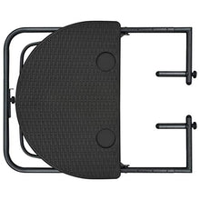 SKM Tavolo da Balcone Pensile Marrone 60x64x83,5cm Plastica Rattan