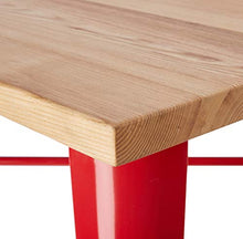 Premier Housewares Aldgate tavolo, in metallo, colore: rosso