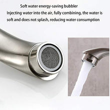 HEIFEN Lavabo monocomando per lavabo Freddo in Acciaio Inossidabile, lavabo, lavabo da appoggio