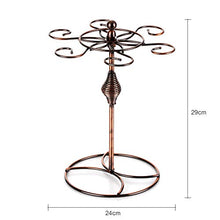 Leepesx Portacandele da Tavolo con Supporto per Bicchieri da Vino in Metallo Elegante Classico con 6 Ganci