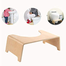 JSJE Sgabello da Toilette di bambù accovacciata, Sgabello Portatile Sgabello Addensato Donne Incinte per Le Donne igieniche Step, per Adulti ed Anziani, Allenamento vasin