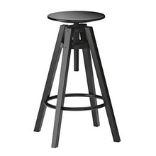 HTDZDX-Sgabelli da bar, Sgabello Alto in Legno massello Sgabello da Bar Rotondo Rotante, Altezza Regolabile 63-74cm