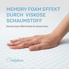 Dailydream coprimaterasso in viscoelastico Model M con Effetto Memory Foam, 140x200x5cm, Edition “Aloe Vera”