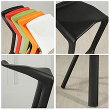 ZRN Sgabello da Bar * 1 Set, Sgabello da Cucina Sono Disponibili Molti Colori di plastica Sgabello Senza Schienale con Seduta in plastica