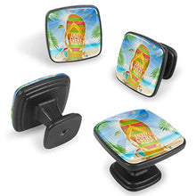 Spiaggia estiva Pomelli per Porta Set di 4 Pomelli per Mobili Manopole per Cassetti Cucina Armadio Vetro