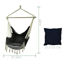Amaca Sedia Relax Appeso Nappe Swing con tasca, Uso esterno e interno, 400 libbre Dimensioni spazio…