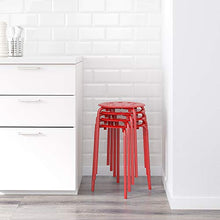 Sgabello MARIUS 40 cm rosso