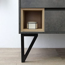 Kiamami Valentina MOBILE BAGNO A TERRA 101CM CON LAVABO STILE INDUSTRIAL SPECCHIO | VIENNA