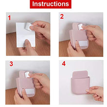 Queen.Y - Contenitore per telecomando da parete, per cucina, camera da letto, bagno, soggiorno, rosa