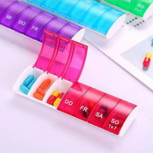 Contenitore per pillole, 7 giorni, organizzatore per pillole, 7 giorni, in plastica